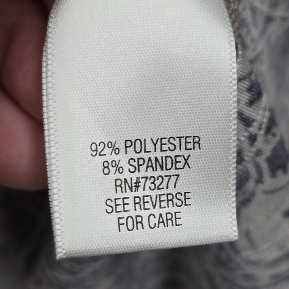 Croft & Barrow Top Womens 2X Black Tan Paisley Pullover 3/4 Sleeve Knit Boho - Picture 6 of 12